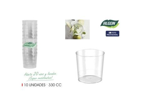 Zestaw kieliszków Algon MOJITO 10 Części (12 Sztuk)
