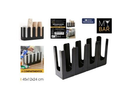 Podstawka na Przybory Kuchenne My Bar 45 x 12 x 24 cm (8 Sztuk)