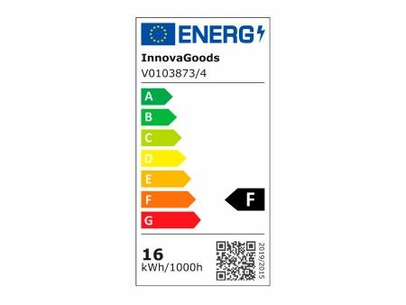 Wentylator sufitowy z oświetleniem LED i 3 łopatkami z ABS Flaled InnovaGoods Biały 36 W 52" Ø132 cm