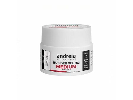 Paznokcie żelowe Medium Viscosity Andreia HG0BGMVSW44 Biały (44 g)