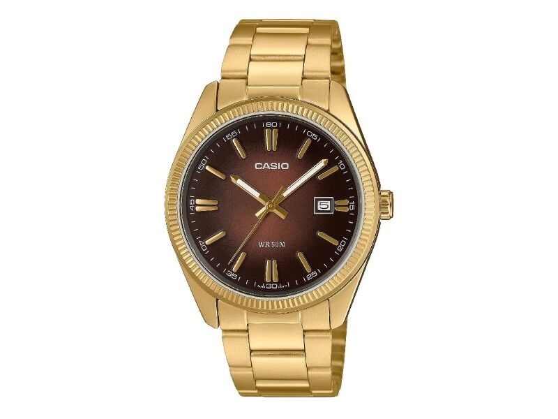 Zegarek Męski Casio MTP-1302PGC-5AVEF Brązowy