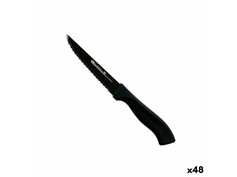 Nóż zębaty Quttin Dark 11 cm (48 Sztuk)