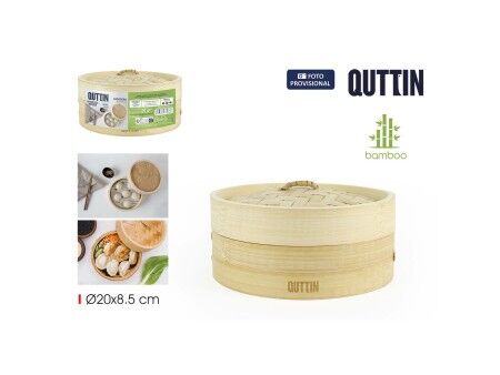 Parowar Quttin Bambus 20 x 8,5 cm (12 Sztuk)