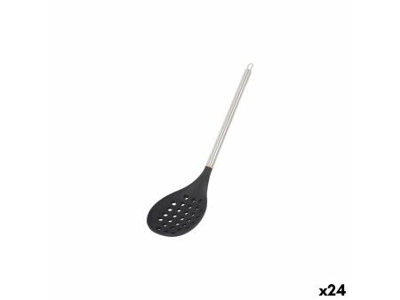 Łyżka cedzakowa MasterChef Silikon Stal nierdzewna 34 cm (24 Sztuk)