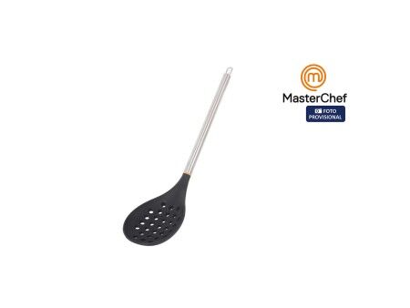 Łyżka cedzakowa MasterChef Silikon Stal nierdzewna 34 cm (24 Sztuk)