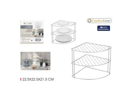 Półki narożne Confortime 22,5 x 22,5 x 21,5 cm (10 Sztuk)