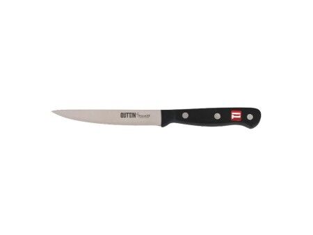 Nóż Obierak do Warzyw Quttin Czarny Srebrzysty 12 cm (24 Sztuk)
