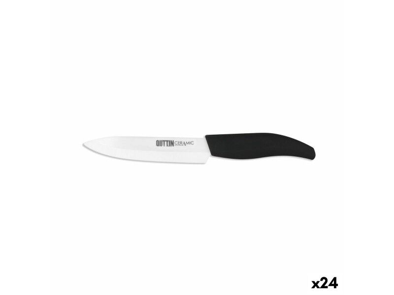 Nóż Obierak do Warzyw Quttin Biały 12,5 cm (24 Sztuk)