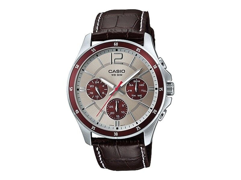 Zegarek Męski Casio ENTICER GENT Szary (Ø 35 mm) (Ø 43,5 mm)