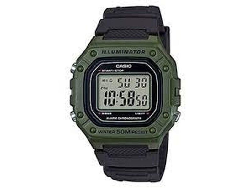 Zegarek Męski Casio W-218H-3AVDF Czarny (Ø 43 mm)