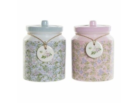 Łódź DKD Home Decor Kvety 15,5 x 15,5 x 21 cm (2 Sztuk)