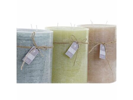 Świeca DKD Home Decor Wanilia Wosk (3) (3 Części)