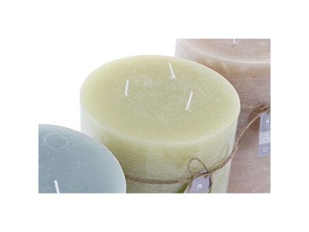 Świeca DKD Home Decor Wanilia Wosk (3) (3 Części)