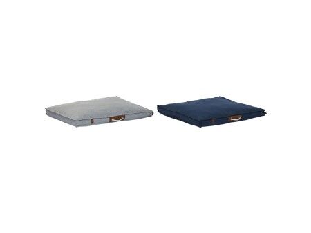 Łóżko dla zwierząt domowych DKD Home Decor 88 x 68 x 10 cm Granatowy Jasnoszary 2 Sztuk