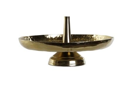 Miska na Owoce DKD Home Decor Złoty Srebrzysty Aluminium 22 x 22 x 31 cm (2 Sztuk)