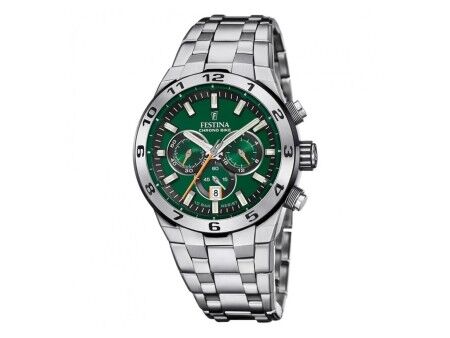 Zegarek Męski Festina F20670/2 Kolor Zielony Srebrzysty