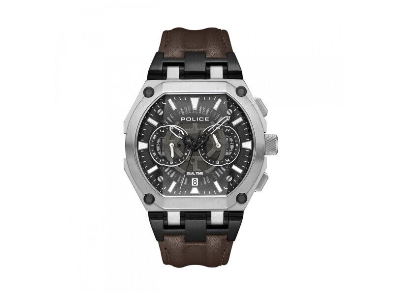 Zegarek Unisex Police PEWGF0054403 Brązowy Zegarek Unisex Police PEWGF0054403 Brązowy