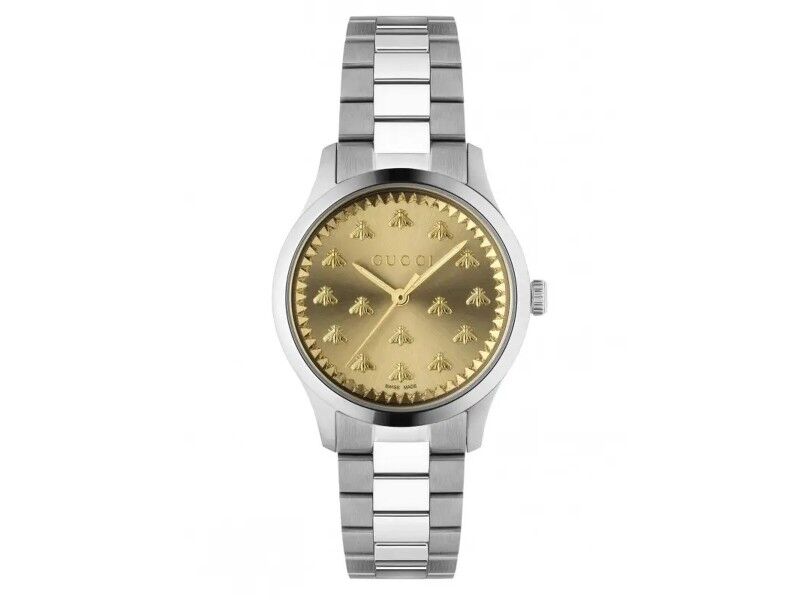 Zegarek Damski Gucci G-TIMELESS MULTIBEE Srebrzysty