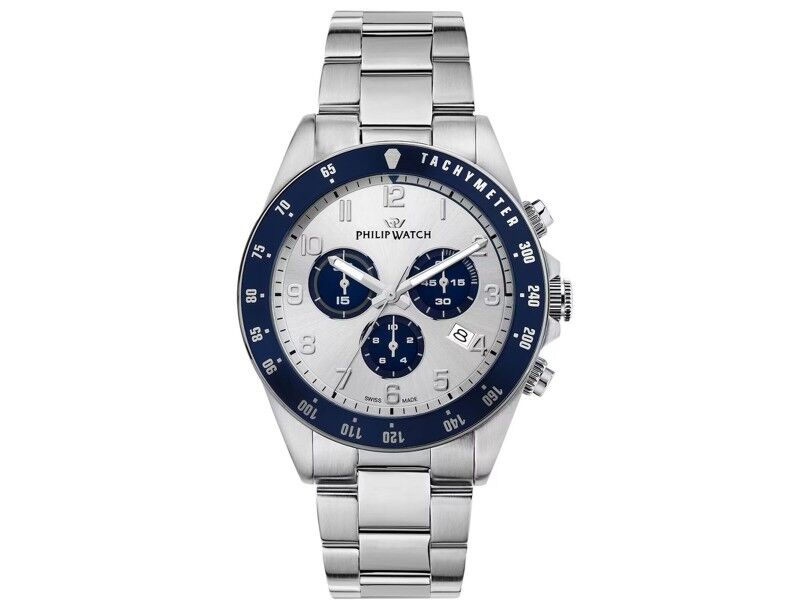 Zegarek Męski Philip Watch R8273607029 Srebrzysty