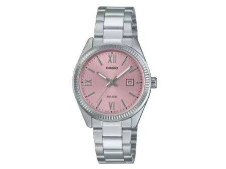 Zegarek Damski Casio LADY DATE - PINK Srebrzysty (Ø 30 mm)