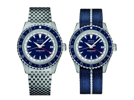 Zegarek Męski Mido OCEAN STAR GMT SPECIAL EDITION Srebrzysty