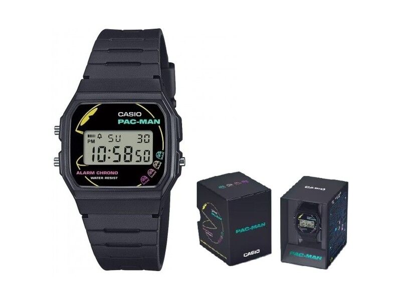 Zegarek Unisex Casio F-91 - PACMAN Series Limited Edition Czarny (Ø 35 mm)