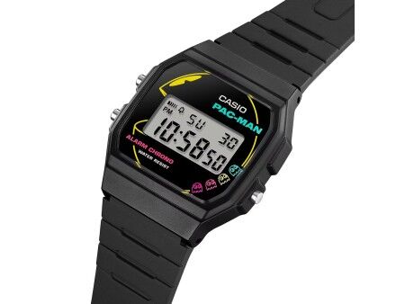 Zegarek Unisex Casio F-91 - PACMAN Series Limited Edition Czarny (Ø 35 mm)