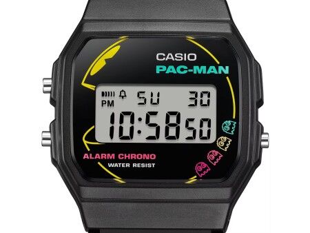 Zegarek Unisex Casio F-91 - PACMAN Series Limited Edition Czarny (Ø 35 mm)
