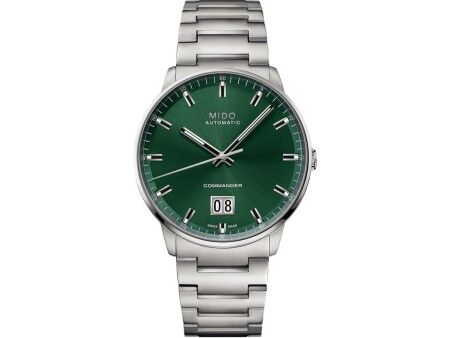 Zegarek Damski Mido COMMANDER BIG DATE Srebrzysty