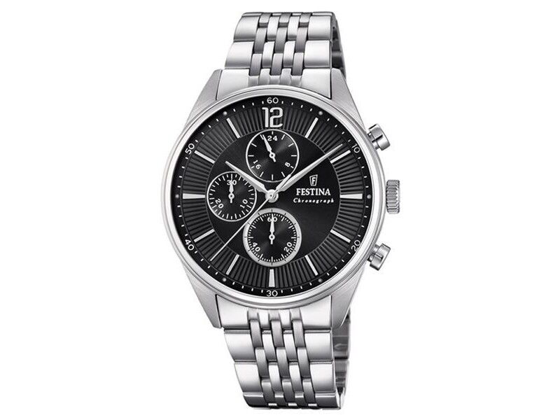 Zegarek Męski Festina F20285/4 Czarny Srebrzysty