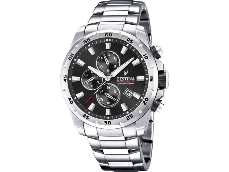 Zegarek Męski Festina F20463/4 Czarny Srebrzysty