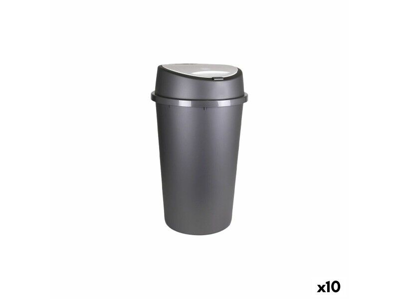 Kosz na śmieci Tontarelli Bingo Grafit 45 L (10 Sztuk)