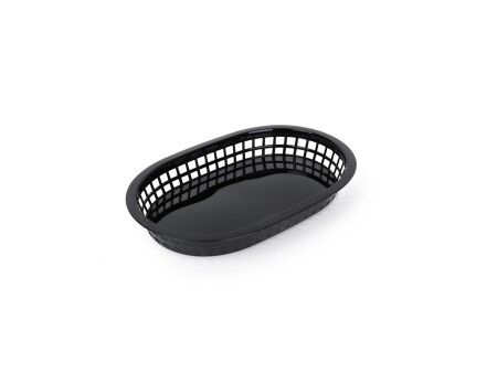 Koszyk na chleb Czarny Plastikowy Prostokątny 27,4 x 17,5 x 3,6 cm (36 Sztuk)