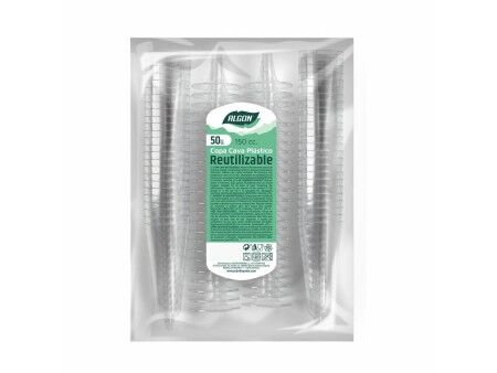 Zestaw kieliszków wielokrotnego użytku Algon Kopanie 50 Części 150 ml (6 Sztuk)