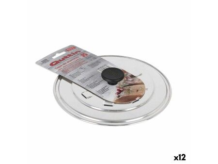 Pokrywka do Patelni Quttin Ø 24 cm Srebrzysty Aluminium (12 Sztuk)