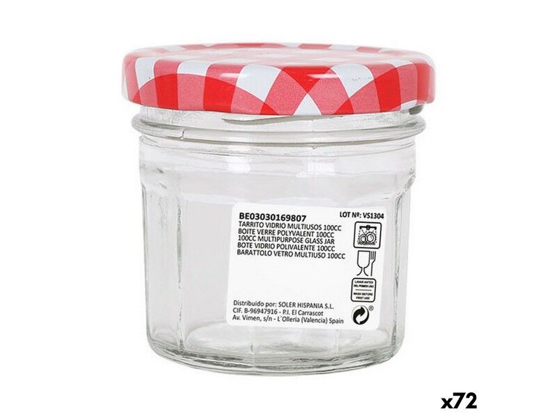 Łódź Mediterraneo Szkło 6,5 x 6,5 x 6,5 cm (72 Sztuk)