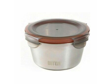 Hermetyczne pudełko na lunch Quttin Okrągła Stal nierdzewna Srebrzysty 300 ml Stal (12 Sztuk)