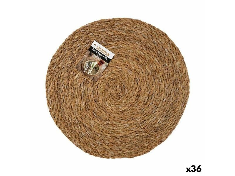 Podkładki na stół Privilege Wodorosty Brązowy Ø 30 cm (36 Sztuk)