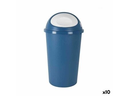 Kosz na Śmieci Tontarelli Big hoop Niebieski Biały 50 L (10 Sztuk)
