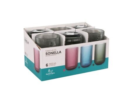 Szklanka wody Santa Clara Sonella Kolor Zielony 430 ml (36 Sztuk)