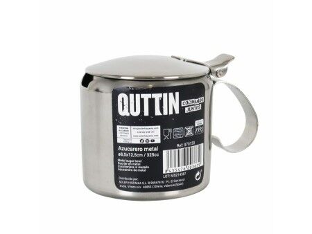 Pojemnik na Cukier Quttin Quttin 325 ml 8,5 x 12,5 cm Metal 11 x 7,7 x 8 cm (12 Sztuk)