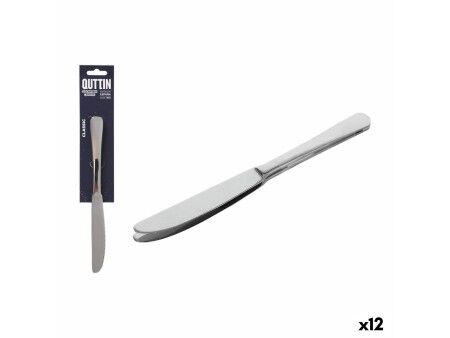 Zestaw noży Quttin Classic Srebrzysty Stal nierdzewna 21,6 x 1,8 cm 2 Części (12 Sztuk)