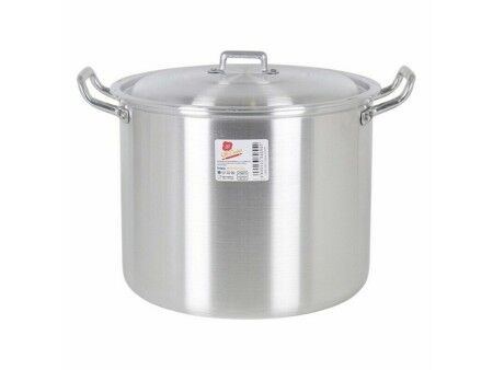 Garnek z Pokrywką 39693 Ø 22 cm Srebrzysty 6 L Aluminium 29 x 23 x 20 cm