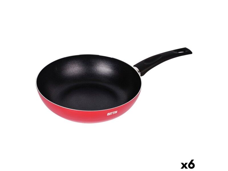 Patelnia Wok Quttin Infinity Czerwony 28,3 x 47 x 10 cm