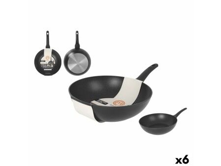 Patelnia Wok MasterChef 28 cm (6 Sztuk)