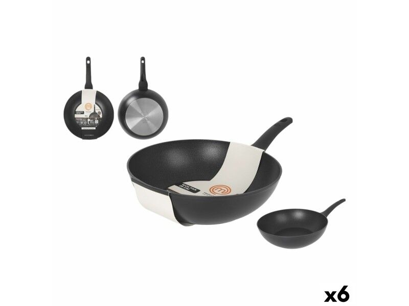 Patelnia Wok MasterChef 28 cm (6 Sztuk)