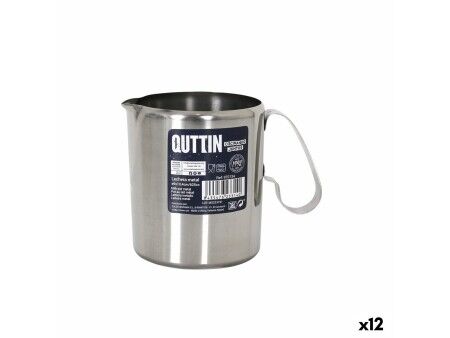 Dzbanek na mleko Quttin Srebrzysty Metal (12 Sztuk)