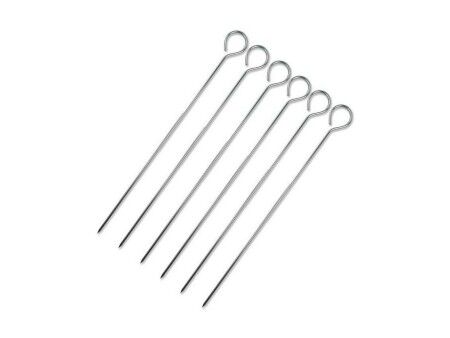 Zestaw do szaszłyków na grilla Wooow Metal 6 Części 20 cm (36 Sztuk)