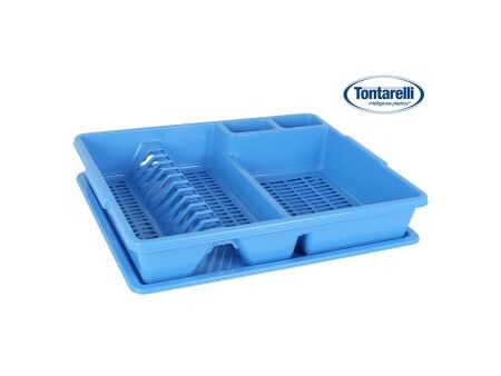 Ociekacz do Naczyń Tontarelli SCOLAP Niebieski 47 x 38 x 8,5 cm (12 Sztuk)