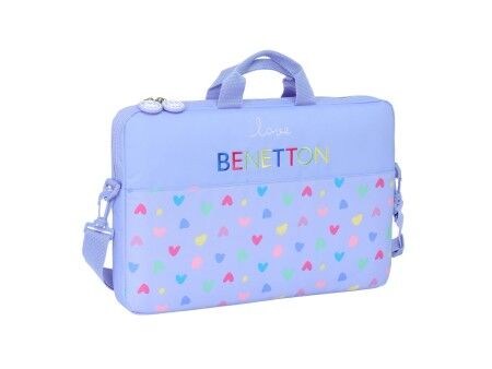 Torba na Laptopa Benetton Lila Liliowy 40 x 27 x 4 cm